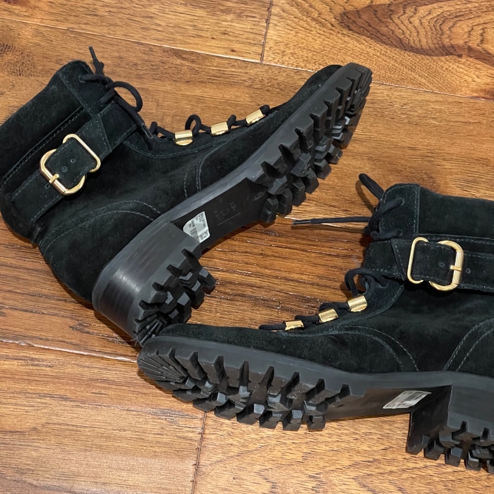 SCHUTZ Black Suede Boots